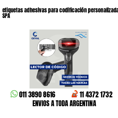 etiquetas adhesivas para codificación personalizada SPA