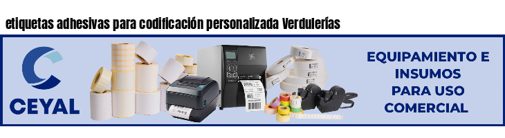 etiquetas adhesivas para codificación personalizada Verdulerías