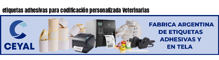 etiquetas adhesivas para codificación personalizada Veterinarias