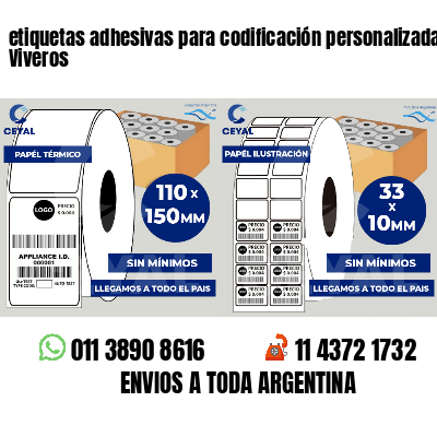 etiquetas adhesivas para codificación personalizada Viveros