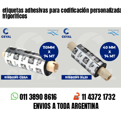 etiquetas adhesivas para codificación personalizada frigorificos