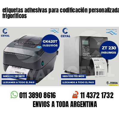 etiquetas adhesivas para codificación personalizada frigorificos
