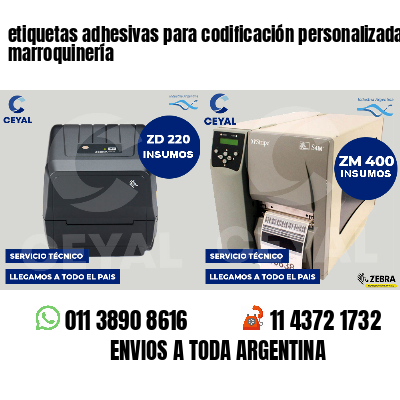 etiquetas adhesivas para codificación personalizada marroquinería