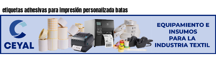 etiquetas adhesivas para impresión personalizada batas