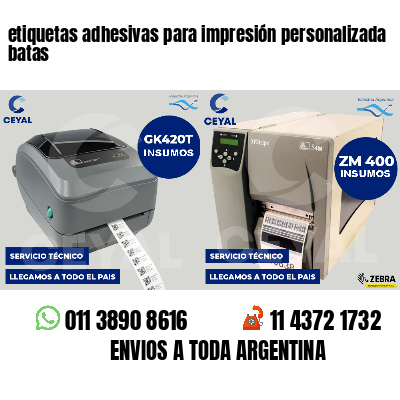 etiquetas adhesivas para impresión personalizada batas
