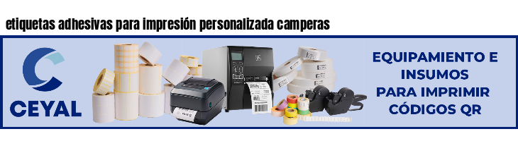 etiquetas adhesivas para impresión personalizada camperas