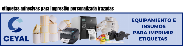 etiquetas adhesivas para impresión personalizada frazadas