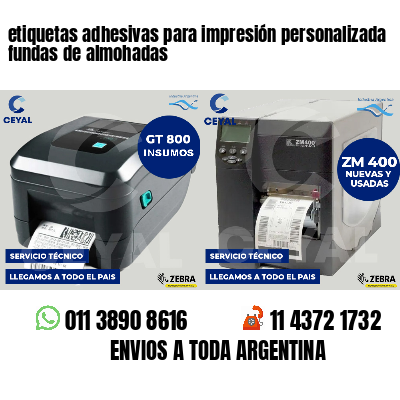 etiquetas adhesivas para impresión personalizada fundas de almohadas