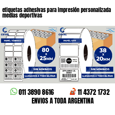 etiquetas adhesivas para impresión personalizada medias deportivas