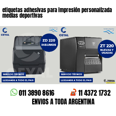 etiquetas adhesivas para impresión personalizada medias deportivas