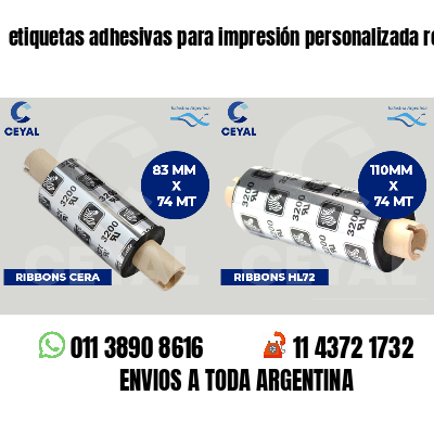 etiquetas adhesivas para impresión personalizada ropa