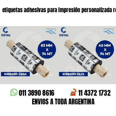 etiquetas adhesivas para impresión personalizada ropa
