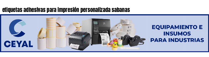 etiquetas adhesivas para impresión personalizada sabanas