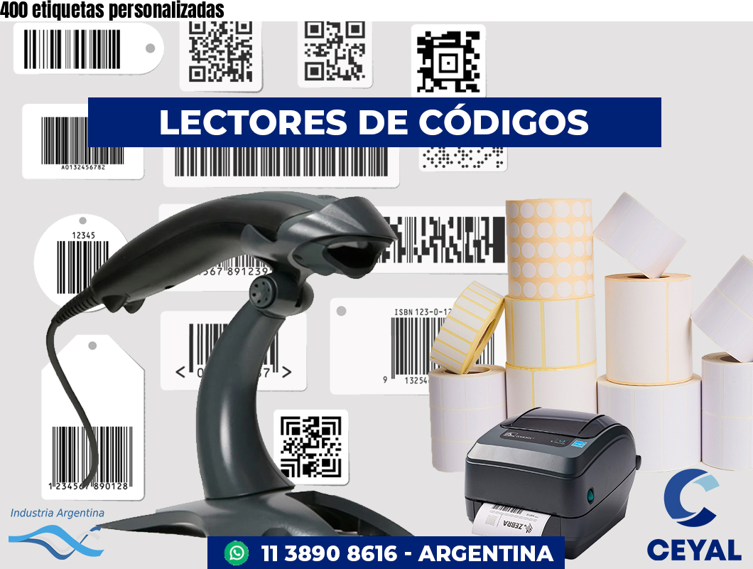 400 etiquetas personalizadas
