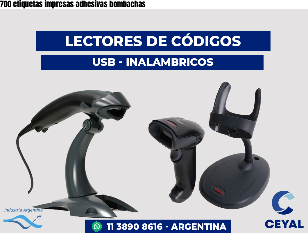 700 etiquetas impresas adhesivas bombachas