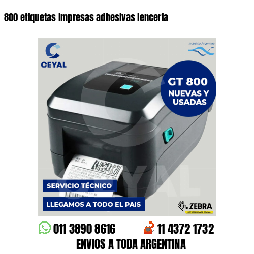 800 etiquetas impresas adhesivas lenceria