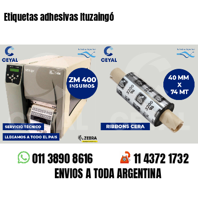 Etiquetas adhesivas Ituzaingó