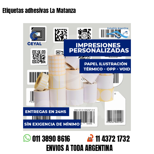 Etiquetas adhesivas La Matanza