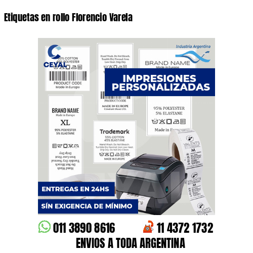 Etiquetas en rollo Florencio Varela