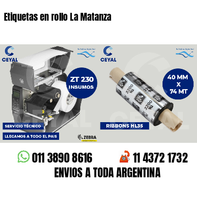 Etiquetas en rollo La Matanza