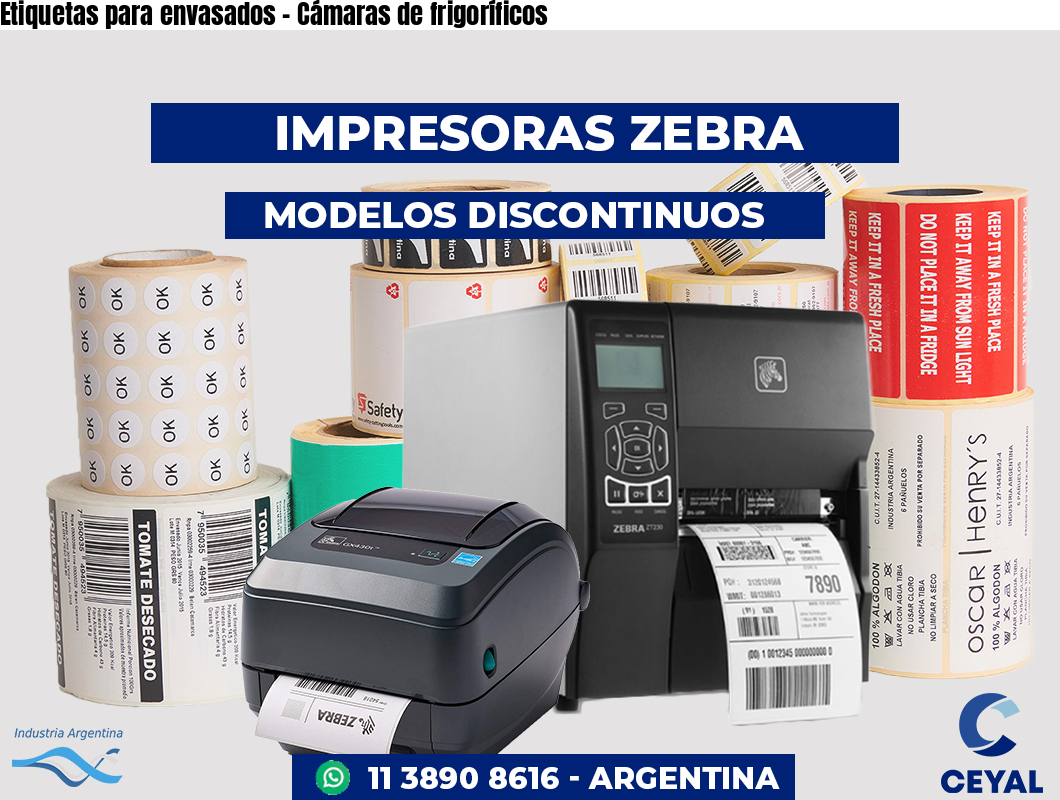 Etiquetas para envasados - Cámaras de frigoríficos