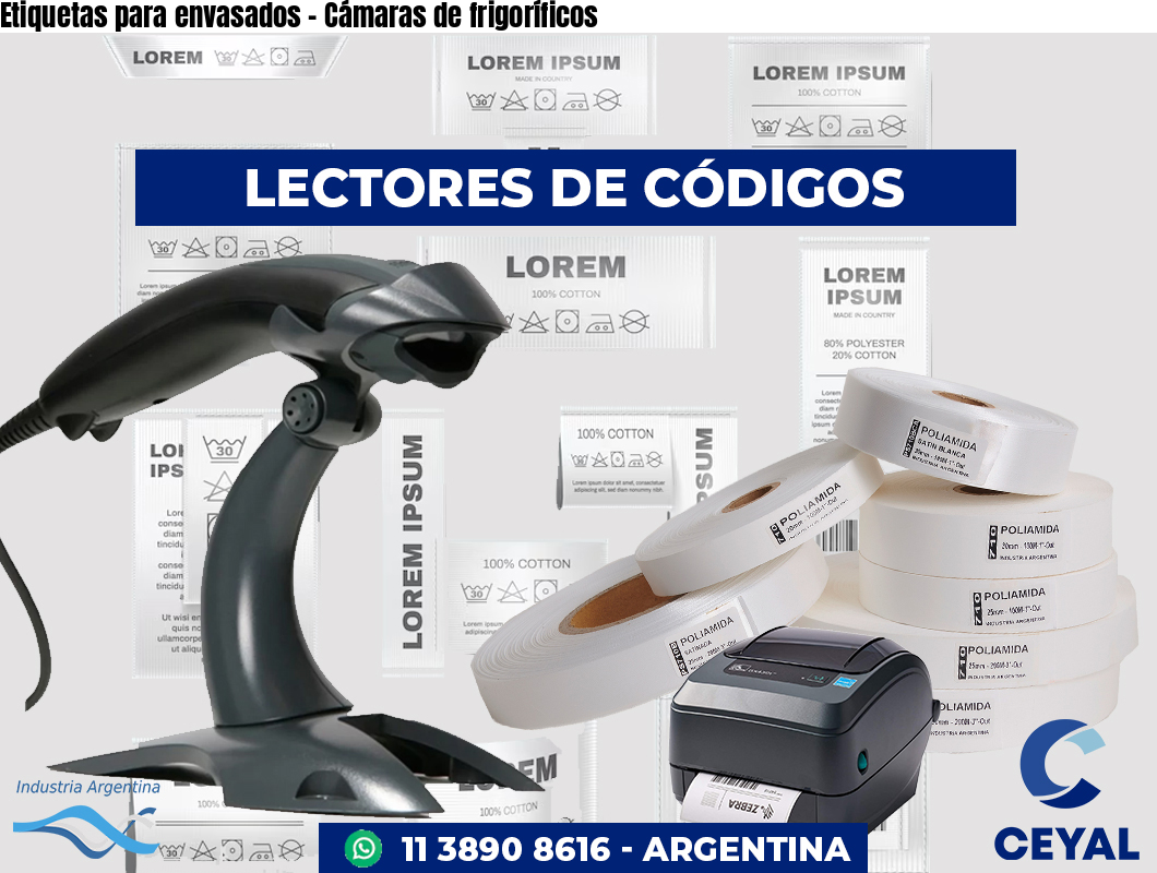 Etiquetas para envasados - Cámaras de frigoríficos