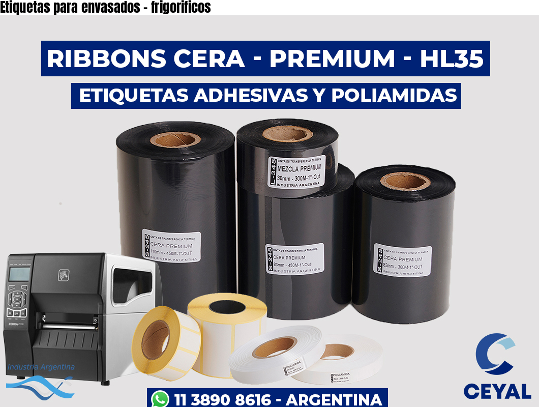 Etiquetas para envasados - frigorificos