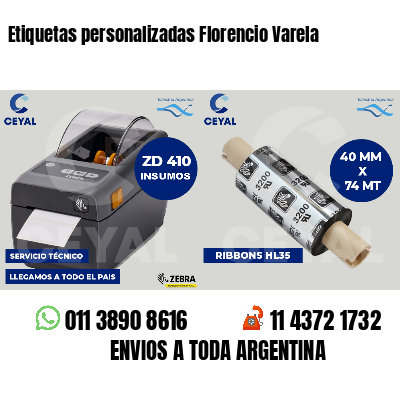 Etiquetas personalizadas Florencio Varela