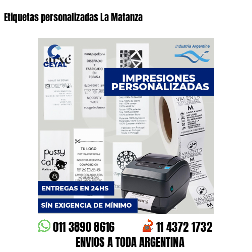 Etiquetas personalizadas La Matanza