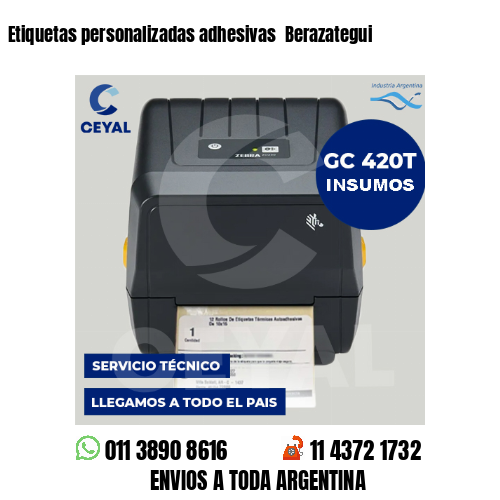Etiquetas personalizadas adhesivas  Berazategui