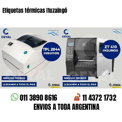 Etiquetas térmicas Ituzaingó