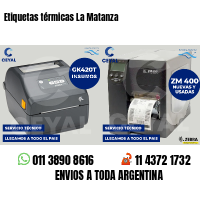Etiquetas térmicas La Matanza