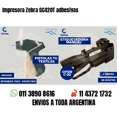 Impresora Zebra GC420T adhesivas