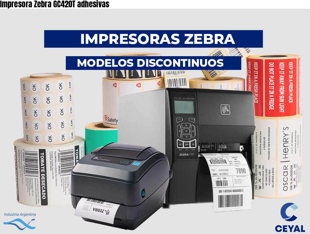 Impresora Zebra GC420T adhesivas