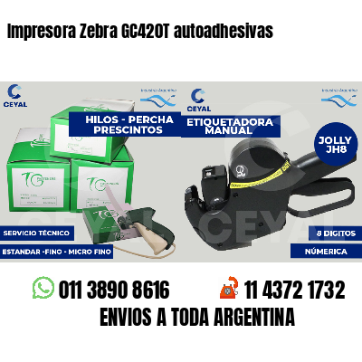 Impresora Zebra GC420T autoadhesivas