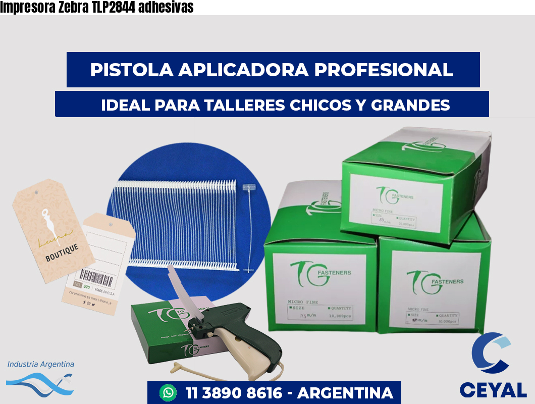 Impresora Zebra TLP2844 adhesivas
