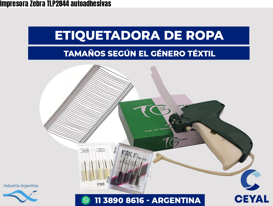 Impresora Zebra TLP2844 autoadhesivas