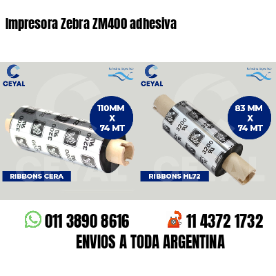 Impresora Zebra ZM400 adhesiva