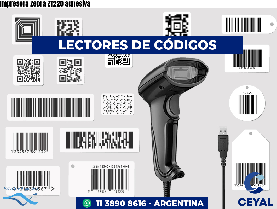 Impresora Zebra ZT220 adhesiva