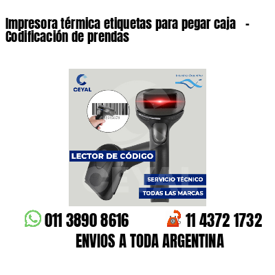 Impresora térmica etiquetas para pegar caja   - Codificación de prendas
