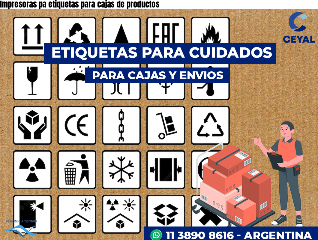 Impresoras pa etiquetas para cajas de productos