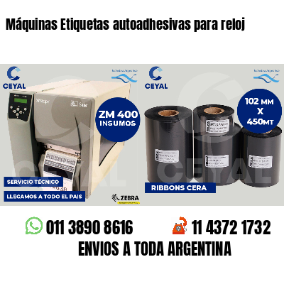 Máquinas Etiquetas autoadhesivas para reloj