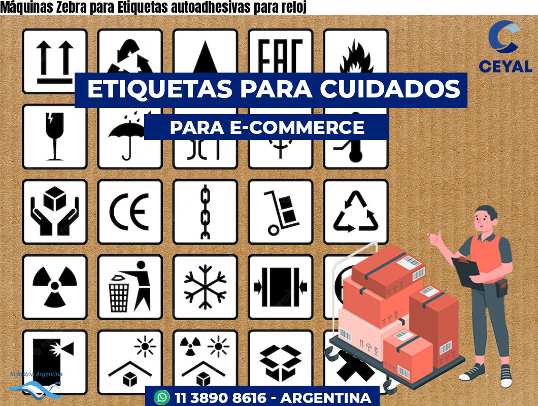 Máquinas Zebra para Etiquetas autoadhesivas para reloj