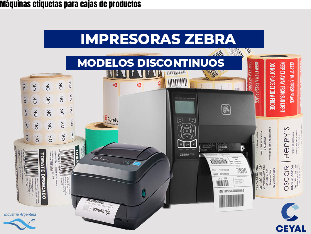 Máquinas Etiquetas Para Cajas De Productos Sato Zebra Tsc Insumos 3472