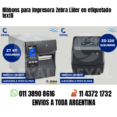 Ribbons para Impresora Zebra Líder en etiquetado textil