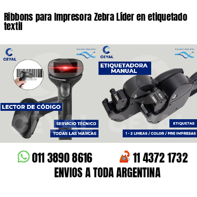 Ribbons para Impresora Zebra Líder en etiquetado textil