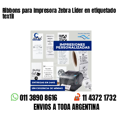 Ribbons para Impresora Zebra Líder en etiquetado textil