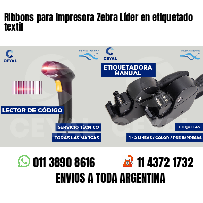 Ribbons para Impresora Zebra Líder en etiquetado textil