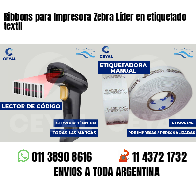 Ribbons para Impresora Zebra Líder en etiquetado textil