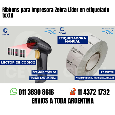 Ribbons para Impresora Zebra Líder en etiquetado textil
